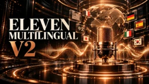 جلد Eleven Multilingual v2 با طراحی سه‌بعدی مشکی و نور مسی