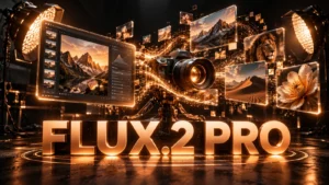 نام بزرگ FLUX.2 Pro روی تصویر شاخص اختصاصی Buffalo147 AI با نشانه‌های بصری کاربرد مدل