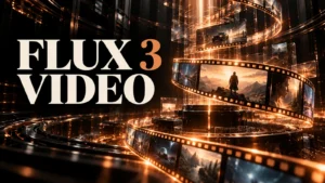 جلد FLUX 3 Video با طراحی سه‌بعدی مشکی و نور مسی