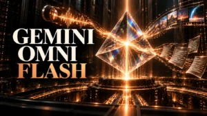 جلد Gemini Omni Flash با طراحی سه‌بعدی مشکی و نور مسی