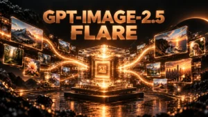 نام بزرگ GPT-Image-2.5 Flare روی تصویر شاخص اختصاصی Buffalo147 AI با نشانه‌های بصری کاربرد مدل