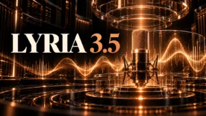 جلد Lyria 3.5 با طراحی سه‌بعدی مشکی و نور مسی