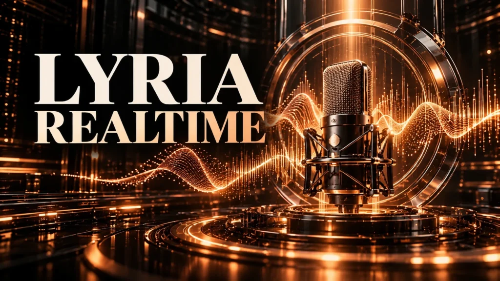 جلد Lyria Realtime با طراحی سه‌بعدی مشکی و نور مسی