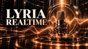 جلد Lyria Realtime با طراحی سه‌بعدی مشکی و نور مسی