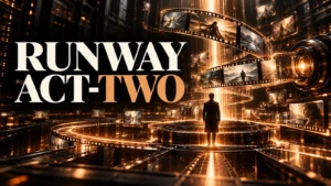 جلد Runway Act-Two با طراحی سه‌بعدی مشکی و نور مسی