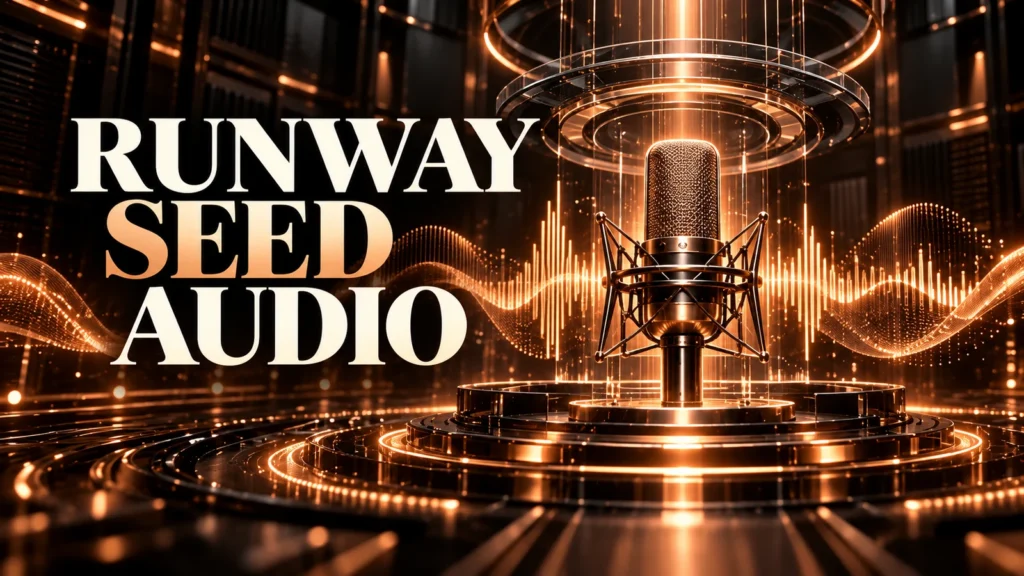 جلد Runway Seed Audio با طراحی سه‌بعدی مشکی و نور مسی