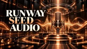 جلد Runway Seed Audio با طراحی سه‌بعدی مشکی و نور مسی