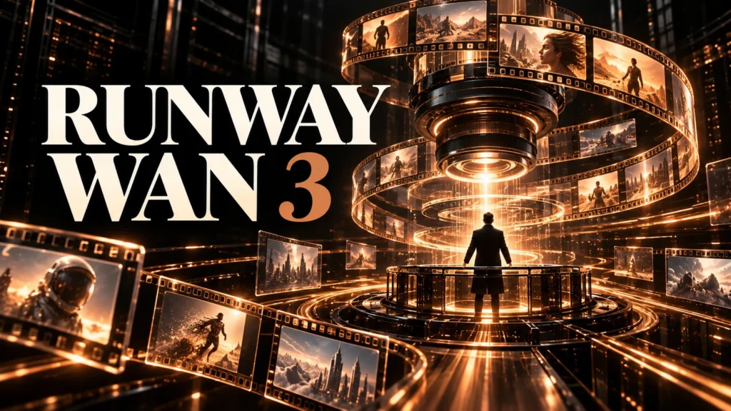 جلد Runway WAN 3 با طراحی سه‌بعدی مشکی و نور مسی