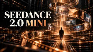 جلد Seedance 2.0 Mini با طراحی سه‌بعدی مشکی و نور مسی