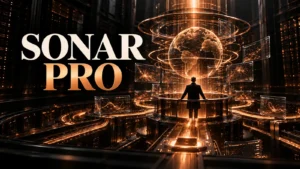 جلد Sonar Pro با طراحی سه‌بعدی مشکی و نور مسی
