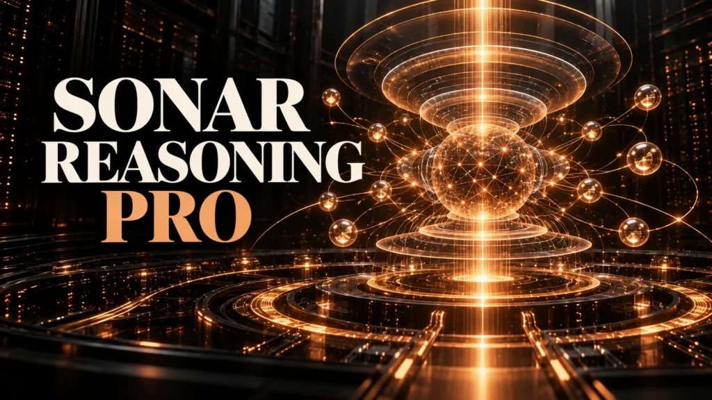 جلد Sonar Reasoning Pro با شبکهٔ استدلال و حلقه‌های جست‌وجوی مسی