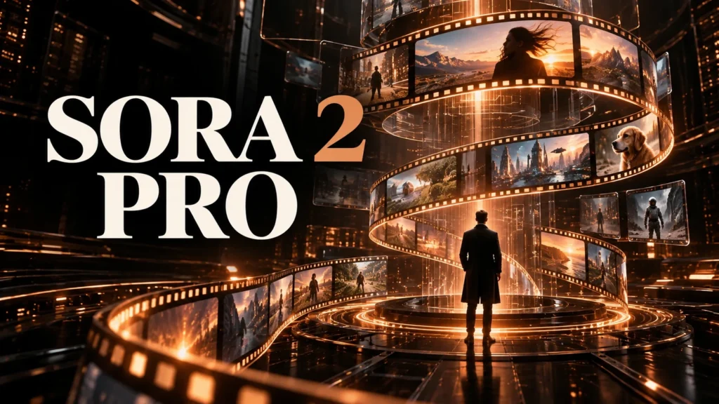 جلد Sora 2 Pro با طراحی سه‌بعدی مشکی و نور مسی